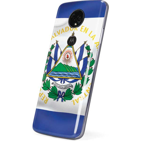 El Salvador Flag Moto E5 Plus Skin